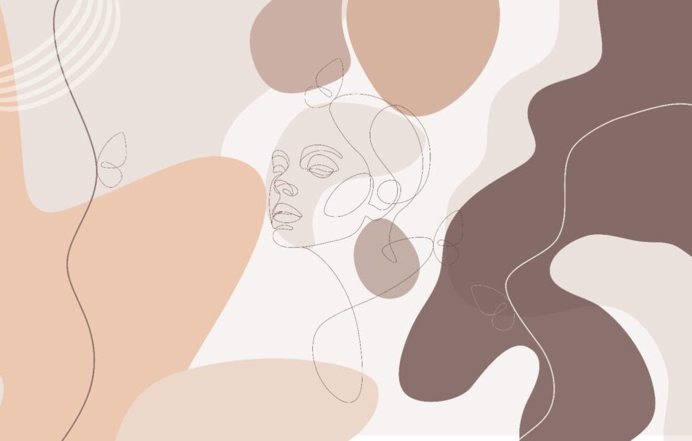 Line Art Yeni Trend Desenli 3D Duvar Kağıdı