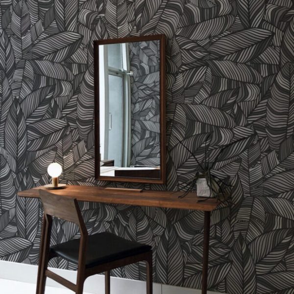 Küçük Yaprak Desenli 3D Duvar Kağıdı