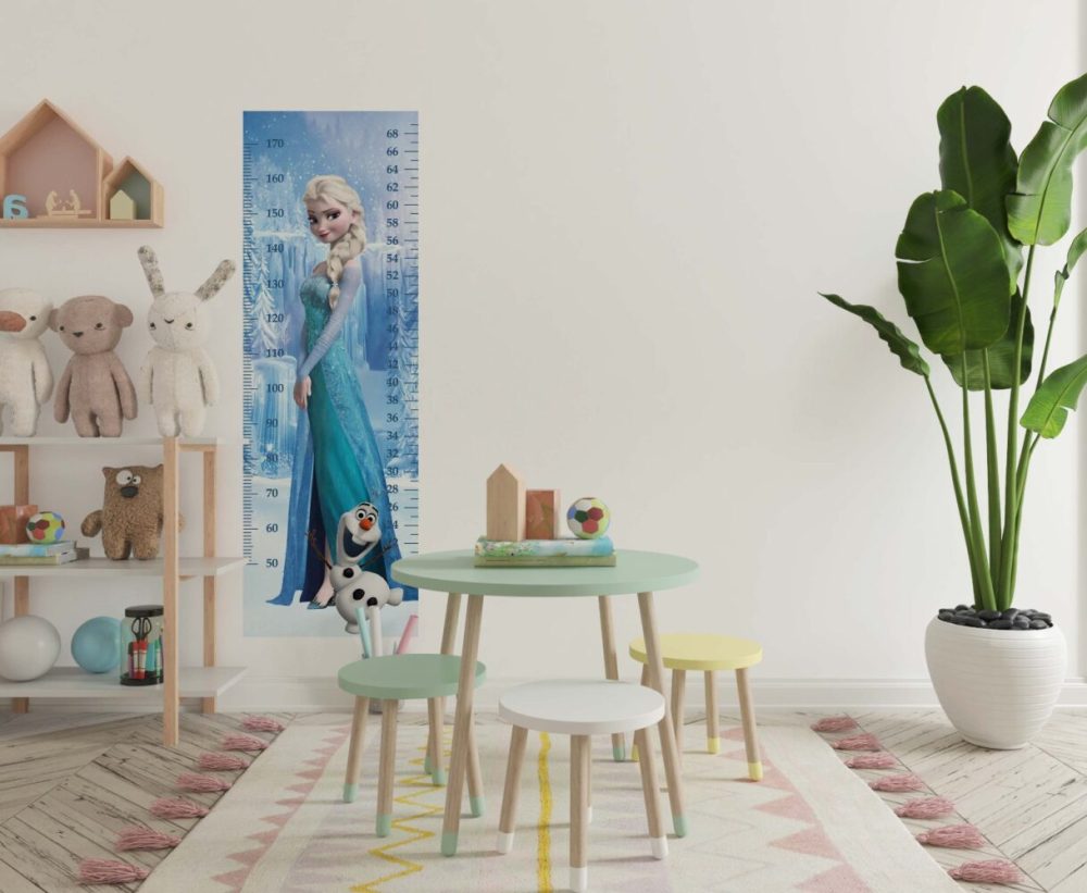 Frozen Desenli Boy Sticker Kız Odası Kendiliğinden Yapışkanlı Duvar Kağıdı