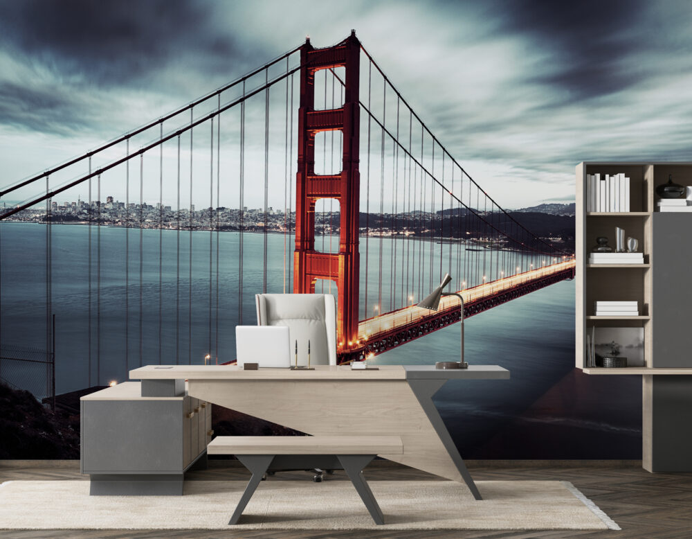 3D Golden Gate Köprüsü Duvar Kağıdı
