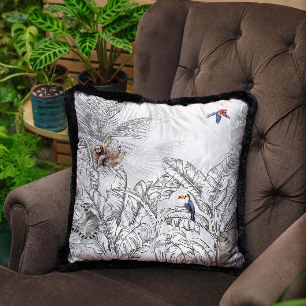 Palmiye Yaprak Tasarımlı Yastık - EY307