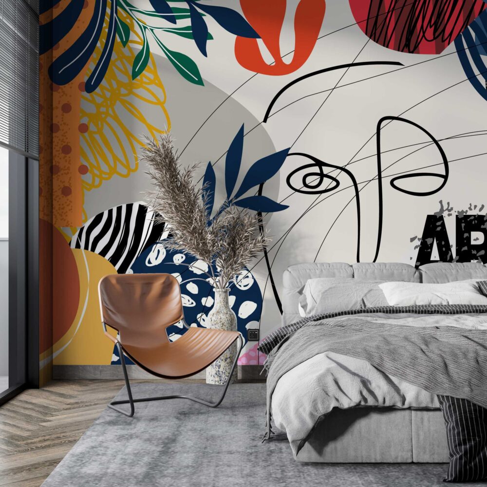 Art Abstrack Desenler Modern Duvar Kağıdı