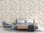 Soft Çiçek Desenli Duvar Kağıdı