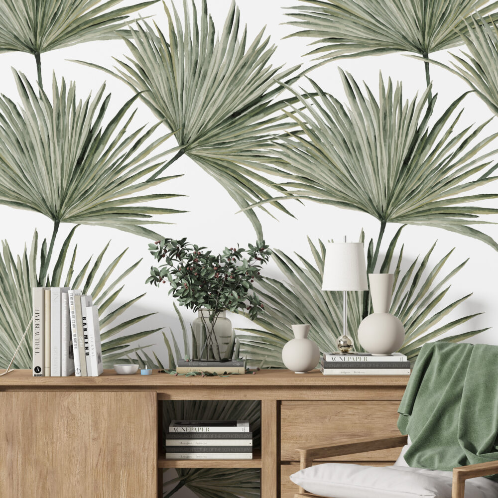 Palmiye Yaprakları Duvar Kağıdı