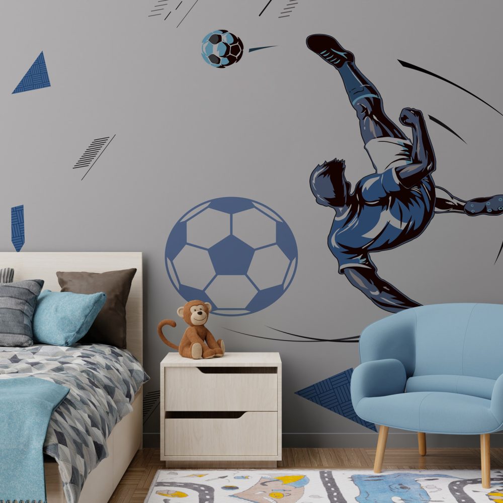 Futbolcu ve Toplar Duvar Kağıdı