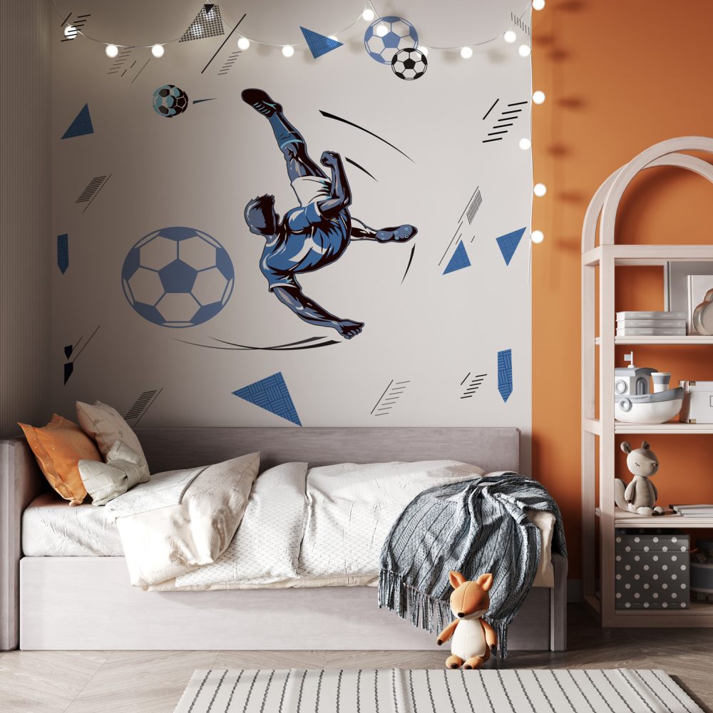Futbolcu ve Toplar Duvar Kağıdı