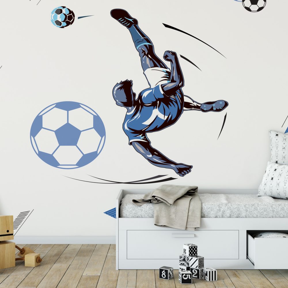 Futbolcu ve Toplar Duvar Kağıdı