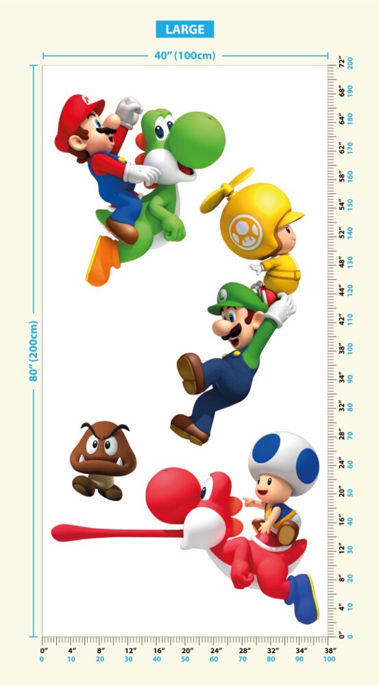 Süper Mario Sticker 100x200h