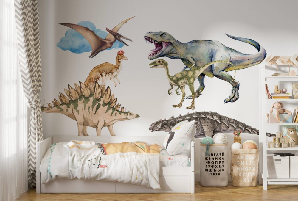 Dinozor Türleri Sticker 100x200h
