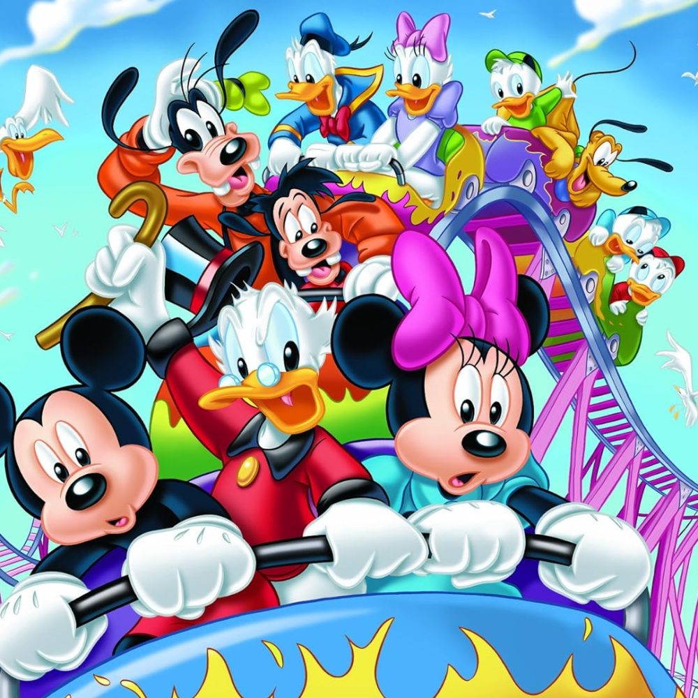 Mickey Mouse ve Minnie Lunaparkta Duvar Kağıdı