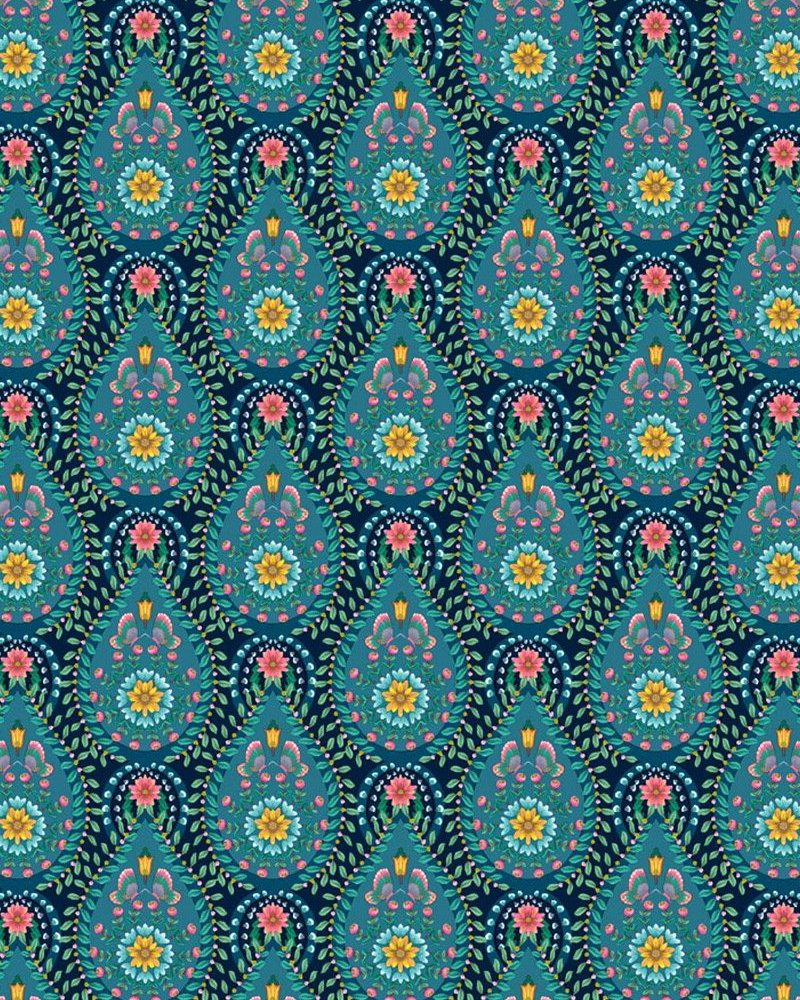 Pip Studio - Damla Desenli Mavi Duvar Kağıdı