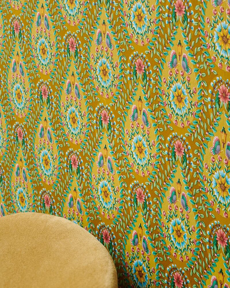 Pip Studio - Damla Desenli Sarı Duvar Kağıdı