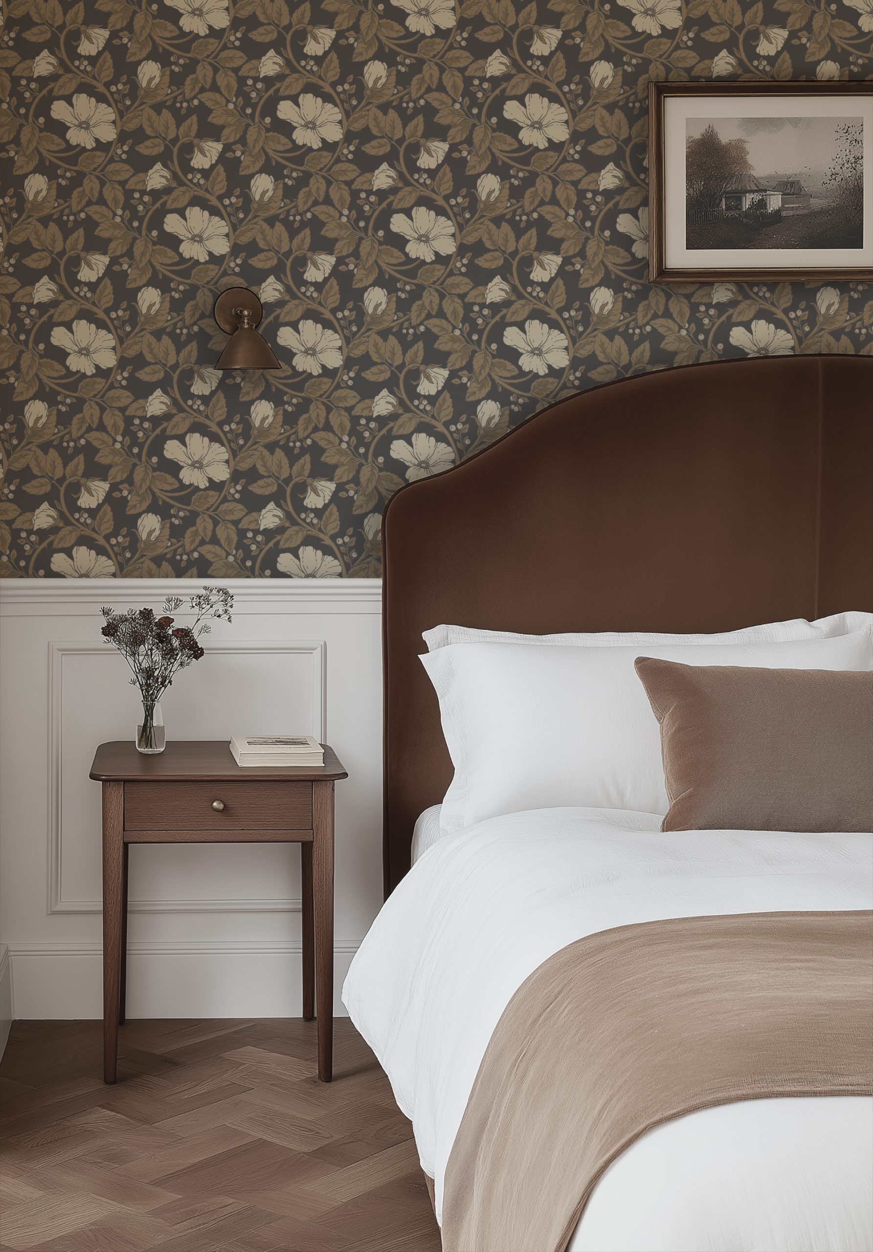 Koyu Sisli Orman Çiçeği Duvar Kağıdı Koyu Sisli Orman Çiçeği Duvar Kağıdı