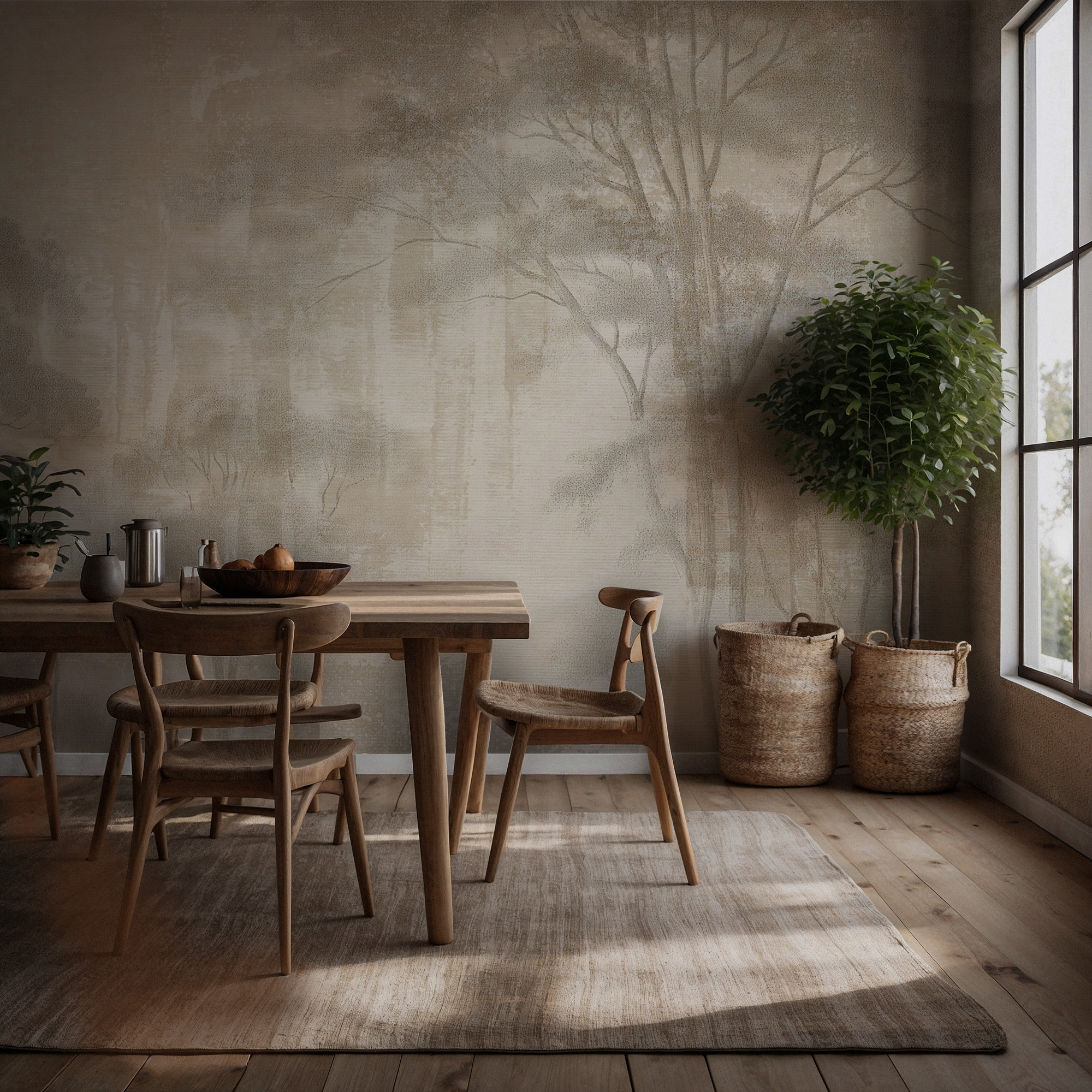 Soyut Bej Doğal Orman Duvar Kağıdı Soyut Bej Doğal Orman Duvar Kağıdı