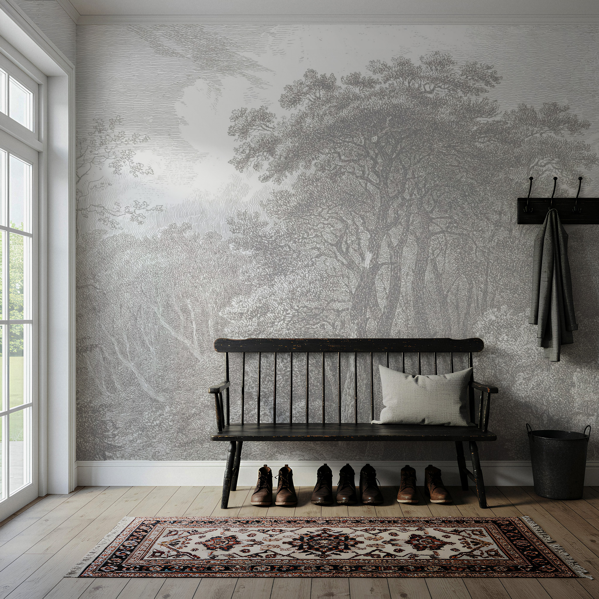 Ormanda Kaybolan Çizgiler Duvar Kağıdı Ormanda Kaybolan Çizgiler Duvar Kağıdı