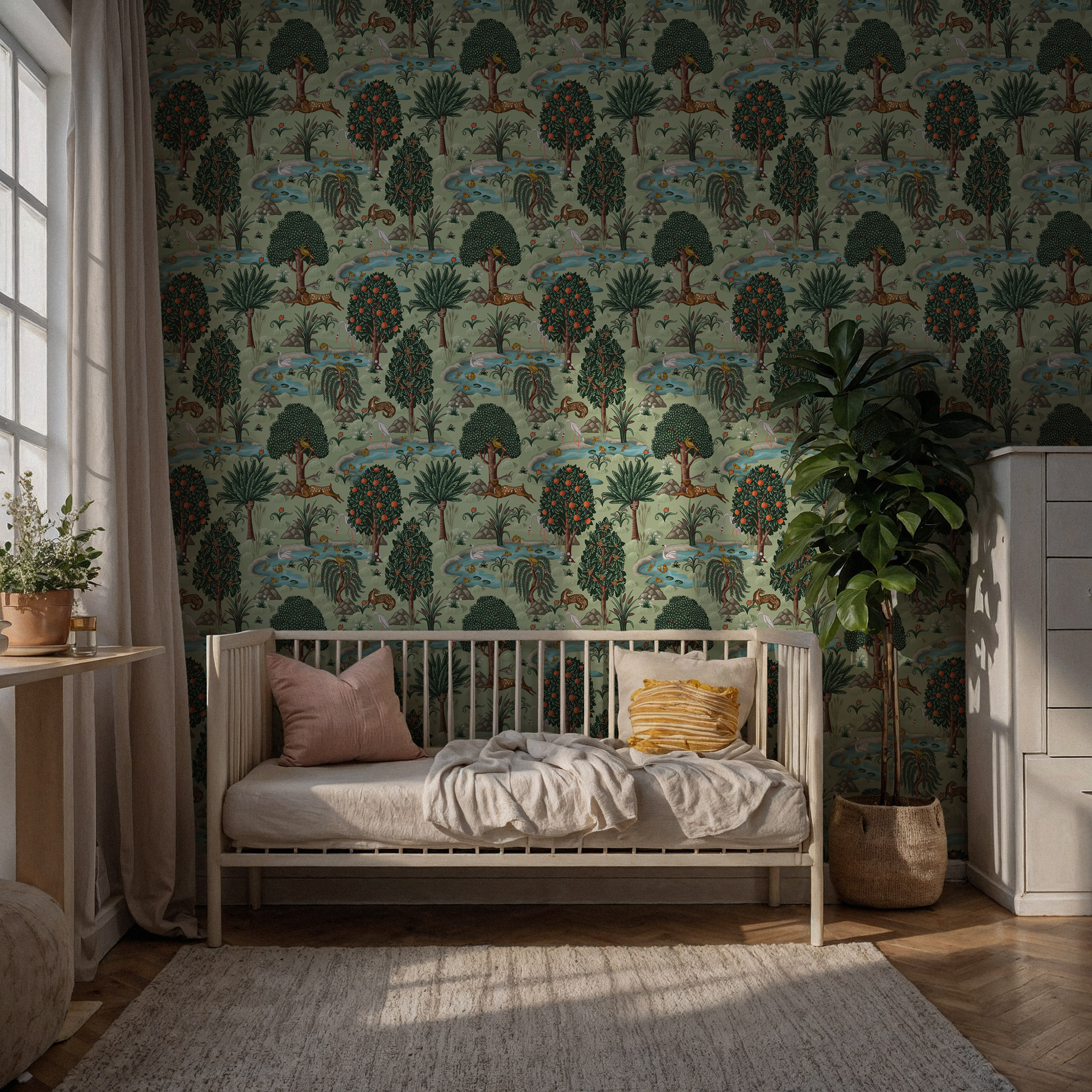 Yeşil Orman Portakal Ağacı Duvar Kağıdı Yeşil Orman Portakal Ağacı Duvar Kağıdı