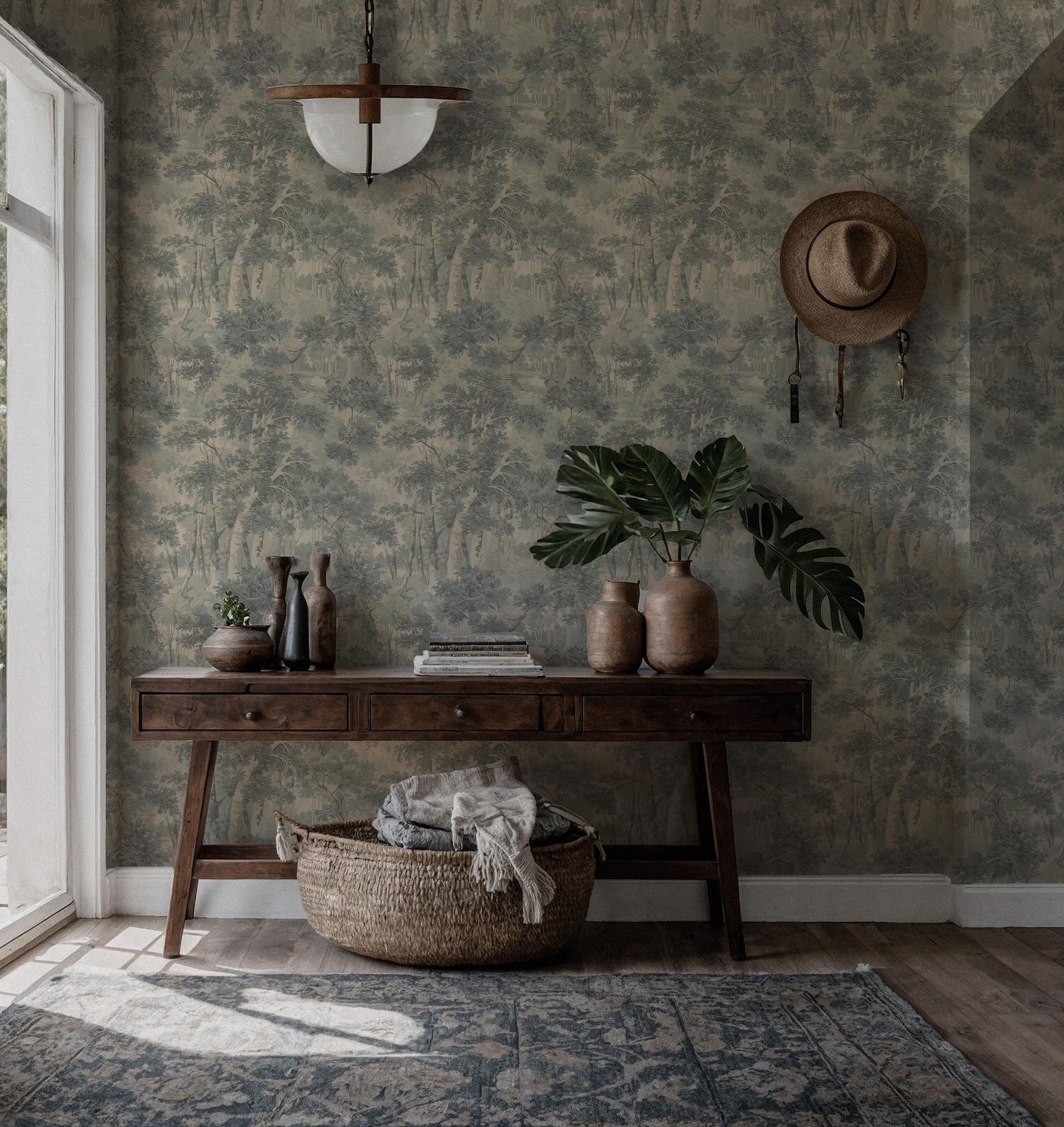 Vintage Ağaç Deseni Duvar Kağıdı Vintage Ağaç Deseni Duvar Kağıdı