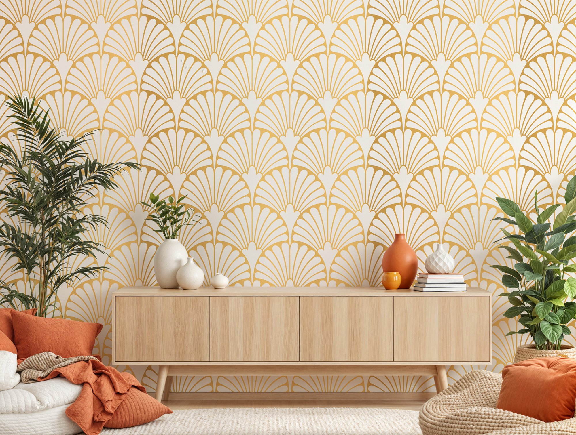 Gold Geçişli Art Deco Duvar Kağıdı Gold Geçişli Art Deco Duvar Kağıdı